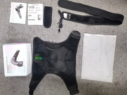Touchscreen controller hole shaped shoulder protection electric heating shoulder protection heating vibration massager